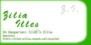 zilia illes business card